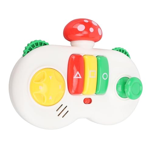 Zerodis Pilz-Sensorbrettspielzeug, Pädagogisches Musik-Baby-Game-Controller-Spielzeug für Kleinkinder (Rot) von Zerodis