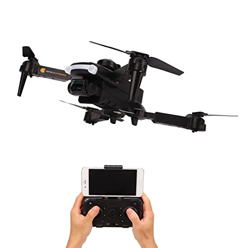 Zerodis RC Quadcopter, 4K Dural Kamera WiFi Headless Mode Mini Drohne One Button Return Optische Flusspositionierung für Jungen für Spielzeug (Schwarz) von Zerodis