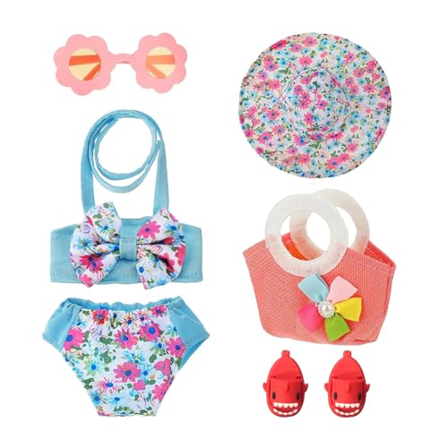 7 Stück Baby Born Schwimmpuppe, Puppenzubehör Inkl Badeanzug, Sonnenbrille Haischuhe Sonnenmütze Handtasche, Baby Born Zubehör für 35-45 cm Puppen, Baby Born & Puppenzubehör für Sommer Spaß 7 Stück Baby Born Schwimmpuppe, Puppenzubehör Inkl Badeanzug, Sonnenbrille Haischuhe Sonnenmütze Handtasche, Baby Born Zubehör für 35-45 cm Puppen, Baby Born & Puppenzubehör für Sommer Spaß von ZesNxj