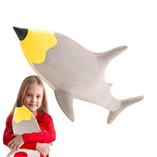 Haiengefüllte Spielzeug -23 -Zoll -Shark Shark -gepacktes Hai -Stoffspielzeug, Haifisch -ausgestopftes Tier, Weiche Und Komfortable, Kreative Kissen Für Sofas, Betten, Tische, Spielzeug Sicheren Schla von Zestivra