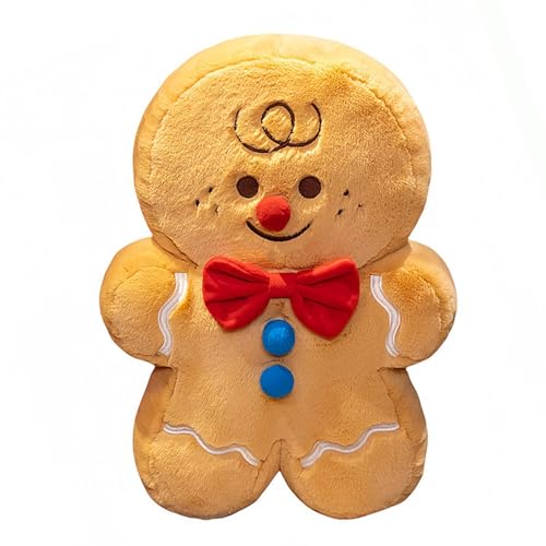 Zestivra Gingerread Man Plush Plüschtier Plüsch Spielzeug in Form eines niedlichen Gewürzes für Sofa, Weihnachtsdekoration, Wohnzimmer Schlafzimmer von Zestivra