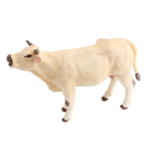 Zestivra Miniaturrinder Figur | Realistische Viehfigur Farm Animal Toy | Kuhfigur Gartenminiaturen, Viehfiguren Sammlung Tiermodell, Kuchendekoration Gefälligkeiten von Zestivra