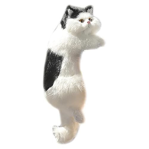 Zestivra Plüsch Simulation Furry Hanging Kitten Home Realistische Katzenmodell Statue Entzückende Geschenke für Kind/Freund von Zestivra