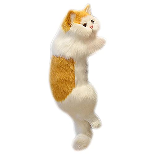 Zestivra Plüsch Simulation Furry Hanging Kitten Home Realistische Katzenmodell Statue Entzückende Geschenke für Kind/Freund von Zestivra