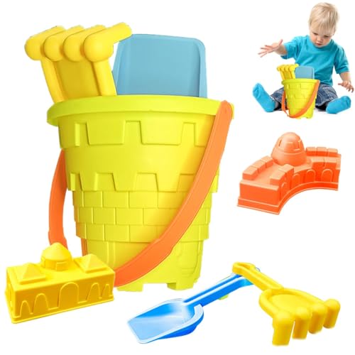 Zestivra Strandspielzeug-Set, Strandsandspielzeug,5PCS Sandburgspielzeug Party- Und Gartenspiel, Outdoor-Spielzeug Für Kleinkinder Am, Verbessert Die Feinmotorik Für Kinder Ab 3 Jahren von Zestivra