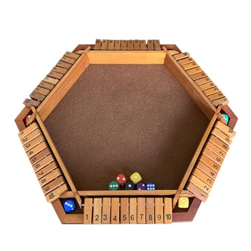 Shut The Box Game – Digitales Spielspielzeug, Picknickspiel | Familienspiel mit Acryldruck, Lernspiel zur Denkfähigkeit, Interaktionsspiel für Eltern und Kinder, Schließspiel von Zestvria