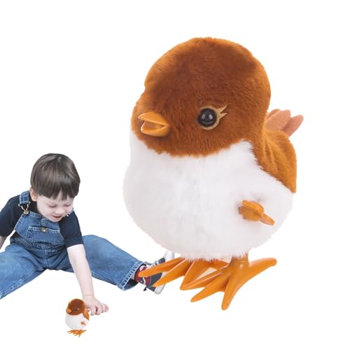 Zestvria Bird Toy - Interactive Flutter String Sparrow | Niedliche Spring -Spatz mit Seil, Bildungsspielzeug für Babys und kleine Kinder, weiche ideal für Kriechling und FI -Erinnerungen von Zestvria