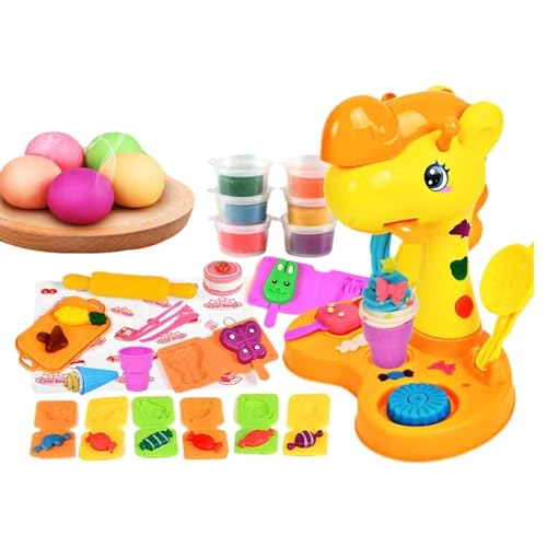 Zestvria Spielteig-Kits | Rich Play Dough Kit,Nudelmaschine Eiscreme Party Play Food Set für Kinder Kinder Pretend Play Dough Toys von Zestvria