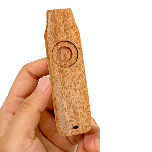 Zestvria Vintage Holz Kazoo,Klassische hölzerne Kazoo einfach zu spielende Gitarren-Ukulele-Begleitung - Musikinstrument Kazoo, Mundharmonika Membran Mundmusik Blasinstrument von Zestvria