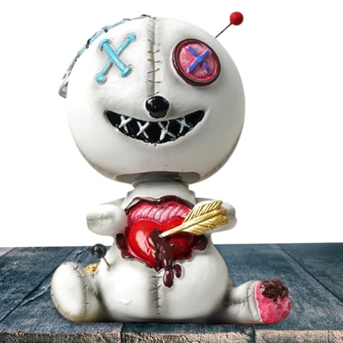 Voodoo-Puppe, Die Den Kopf Schüttelt, Autoverzierungen | Kreatives Kopfschütteln Spring Dancing Doll Toy - Auto-Innendekoration, Süße Schüttelkopfpuppen Für Auto-Armaturenbrett, Zuhause, von Zestvria