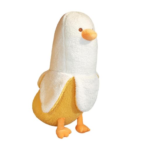 Zetqhuu Niedliches Bananen-Enten-Plüschtier 50cm, Superweiche PP Baumwoll Puppenspielzeug, Plüsch Kissen, Kuscheltier Geschenk Für Kinder, Baby, Mädchen, Heimdekoration von Zetqhuu