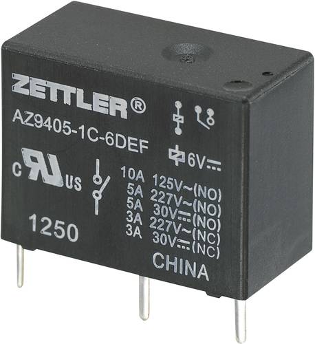 Zettler Electronics AZ9405-1C-24DEF Printrelais 24 V/DC 10A 1 Wechsler von Zettler Electronics