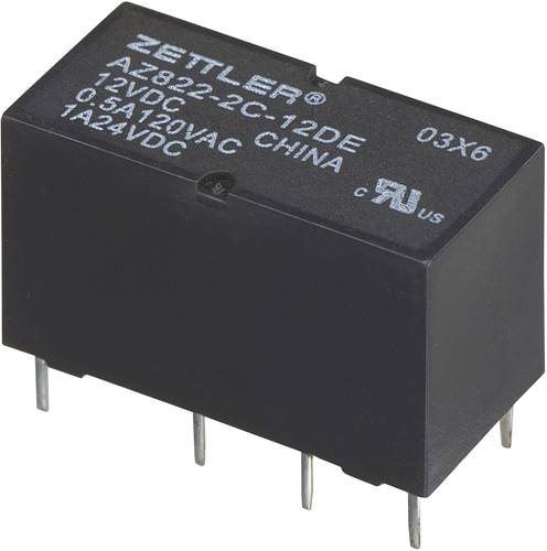 Zettler Electronics AZ822-2C-12DE Printrelais 12 V/DC 2A 2 Wechsler von Zettler Electronics