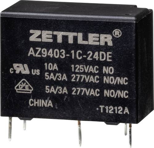 Zettler Electronics AZ9403-1C-24DE Powerrelais 24 V/DC 5A von Zettler Electronics