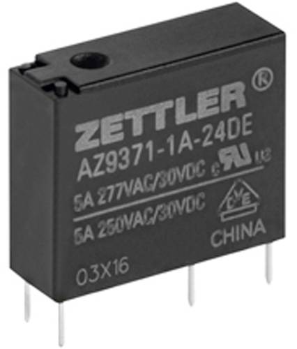 Zettler Electronics AZ9371-1A-12DE Printrelais 12 V/DC 5 1 Schließer von Zettler Electronics