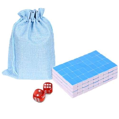 Zghhc 1 Set Mini Mahjong Großer Aufbewahrungstasche, Tragbar, Traditionelles Brettspiel Mah Jongg Set Für Zu Hause Oder Auf Reisen, Freizeit von Zghhc