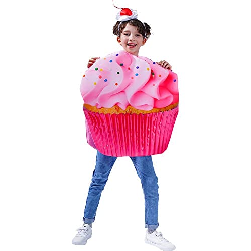 Zghhc Cupcake-kostüm Für Kinder – Zuckersüßes Rosa Cupcake-kostüm – Neuartiges Cupcake-kostüm Für Kinder von Zghhc