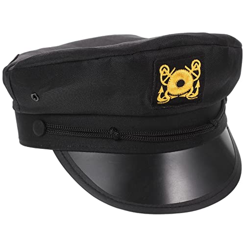 Zghhc Marine-kapitänsmütze, Modische Matrosenmütze, Unisex, Verstellbar, Kapitänsmütze, Marinekostüm, Cosplay, Polizeimütze Für Männer Und Frauen von Zghhc