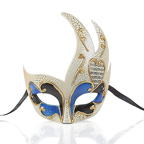 Zghhc Maskerade Party Metall Masken Venezianische Halloween Kostüm Maske Karneval Maske Cosplay Party Kostüm Ball Hochzeit Party Maske von Zghhc