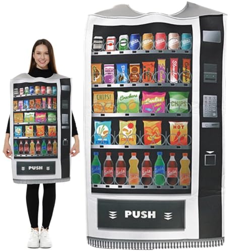 Zghhc Vending Machine Dress Up Kostüm Lustige Vending Machine Kostüme Für Erwachsene Halloween Cosplay Jumpsuit Outfits von Zghhc