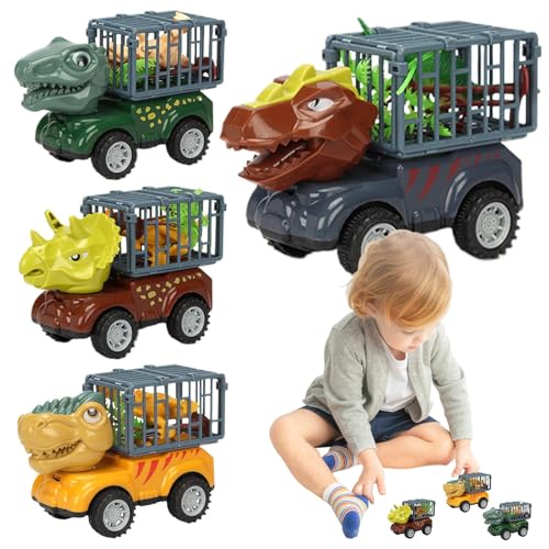 Zhadyu Dinosaur Truck Spielzeug | Interaktives 4-teiliges Dinosaurier Spielzeug Set - Auto für kreatives Spiel mit Technik Rennen Bauen Park Outdoor Aktivitäten und Geburtstagsgeschichten Zhadyu Dinosaur Truck Spielzeug | Interaktives 4-teiliges Dinosaurier Spielzeug Set - Auto für kreatives Spiel mit Technik Rennen Bauen Park Outdoor Aktivitäten und Geburtstagsgeschichten von Zhadyu