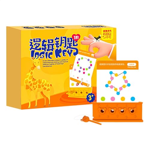 Zhadyu Kids Logic Enhancer Toys, Kids Logic Key Toys | Schritt-für-Schritt-Matching-Spielschlüsselspielzeug | Bunte Denkunterrichtshilfen, logische Hand-Auge-Koordinationsverstärker für die Schule, zu von Zhadyu