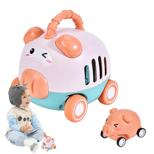 Zhadyu Spielzeugauto, Presse und Go Car,Cartoon Tier Trägheit Push Car | Vorschullernaktivität, niedliche tierpressende Reibungsfahrzeug für und Mädchen von Zhadyu