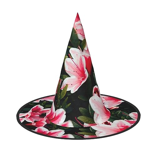 ZhanGM Beauty Pink Floral Flowers Halloween Hut - Erwachsene Kostüm Zubehör Party Maskerade Damen Cosplay Kleid Faltbare Dekorationen von ZhanGM