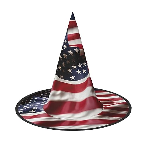 ZhanGM Feuerwehrmann Amerikanische Flagge Halloween Hut - Erwachsene Kostüm Zubehör Party Maskerade Damen Cosplay Kleid Faltbare Dekorationen von ZhanGM