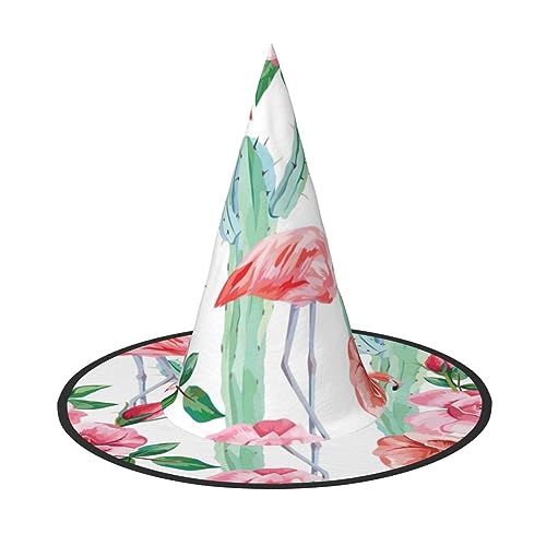 ZhanGM Kaktus Flamingo Rose Blumen Halloween Hut - Erwachsene Kostüm Zubehör Party Maskerade Damen Cosplay Kleid Faltbare Dekorationen von ZhanGM