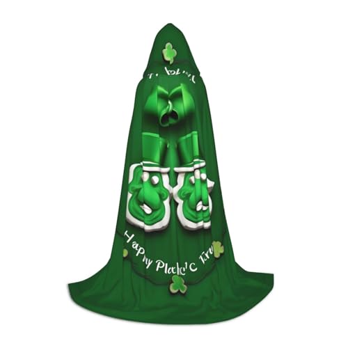 ZhanGM Kapuzenumhang "Happy St. Patrick's Day", perfekt für Rollenspiel-Kostüme, Weihnachten, Bühnenkostüme, Maskerade, Halloween, Ostern von ZhanGM