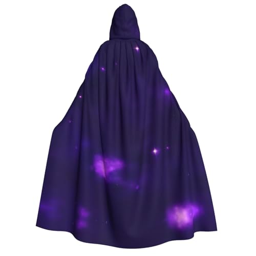 ZhanGM Magic Galaxy Sky Kapuzenumhang für Erwachsene, ideal für Rollenspiele, Bühnenkostüme, Maskerade, Halloween, Ostern, Karnevalsparty von ZhanGM