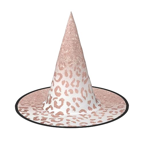 ZhanGM Rose Gold Glitzer Halloween Hut - Erwachsene Kostüm Zubehör Party Maskerade Damen Cosplay Kleid Faltbare Dekorationen von ZhanGM