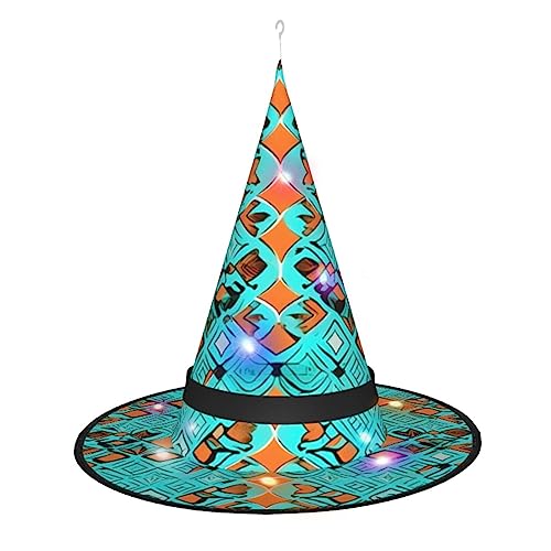 ZhanGM Turquoise Wonders Hexenhut Halloween Kostüm Zubehör - Perfekt für Karneval, Halloween, Weihnachten, Ostern & mehr von ZhanGM