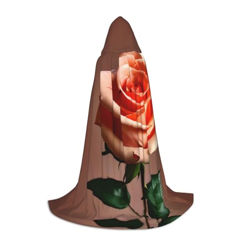 Orange Rosa Rose Kapuzenumhang - Rollenspiel Kostüm Cosplay - Vielseitig Weihnachten Halloween Ostern Party Umhang Robe von ZhanMg