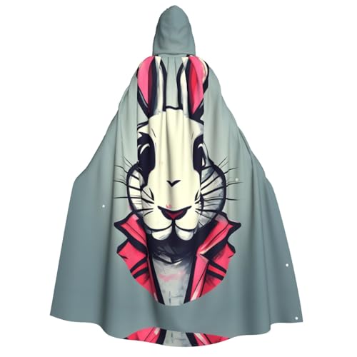 ZhanMg Bunny Rabbit Hooded Cloak for Adults - Cosplay Christmas Cape Robe for Halloween, Easter, Carnival, Parties, Maskerade von ZhanMg