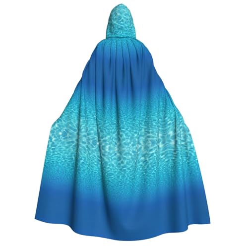 ZhanMg Ruhige Unterwasserlandschaft Kapuzenumhang für Erwachsene - Cosplay Weihnachten Umhang Robe für Halloween, Ostern, Karneval, Partys, Maskerade von ZhanMg