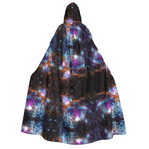 ZhanMg Universe Galaxy Space Kapuzenumhang für Erwachsene - Cosplay Weihnachten Umhang Robe für Halloween, Ostern, Karneval, Partys, Maskerade von ZhanMg