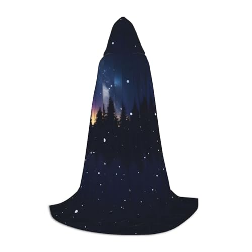 Zhangm Starry Divination Unisex Kapuzenumhang - Perfekt für Rollenspiele Kostüm Cosplay Weihnachten Umhang Robe Halloween Ostern Karneval von Zhangm