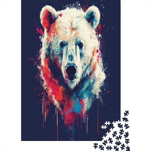 Eisbär Puzzle 1000 Teile Erwachsene, Puzzlespiel Jigsaw Puzzles Erwachsenen Puzzlespiel Puzzel 1000pcs (75x50cm) von Zhangmyxsh