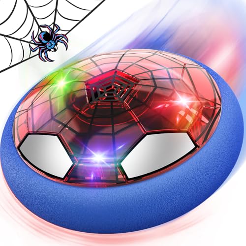 Spider Air Power Fußball, LED Hover Fussball Indoor Schwebender Spielzeug Kinder Junge Mädchen ab 3 4 5 6 7 8 9 10Jahr Football Spiel Wiederaufladbar Soccer Ball Kinderspielzeug Geburtstag Geschenk von Zhcuves