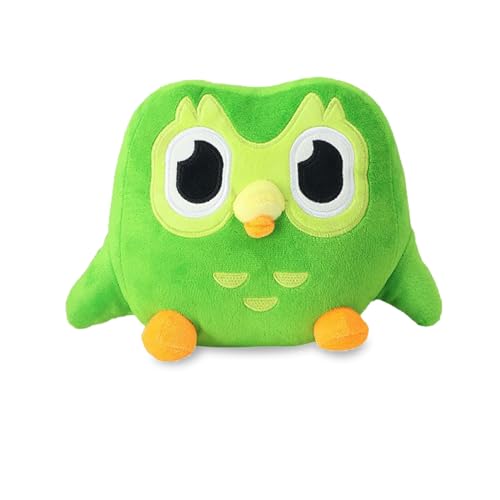 Zhlearda 20cm Green Owl Plush, Eule Plüschtier, Cartoon Grüne Eule Plüschtier, Owl Stuffed Animal Toy, Cute Green Owl Plush Toy, Eule Spielzeug für Heimdekoration Kinder Geburtstagsgeschenk von Zhlearda