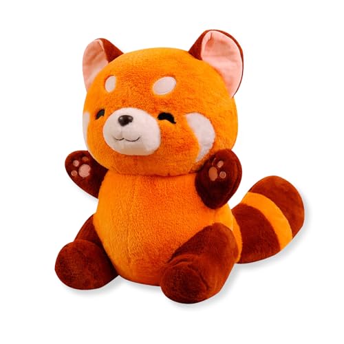 Zhlearda Roter Panda Kuscheltier, 23cm Red Panda Plush, Kawaii Roter Panda Kuscheltier, Flauschiger Kuscheltier Roter Panda, Kuscheliger Panda Plüsch, Stuffed Animals Geschenk für Junge Mädchen von Zhlearda