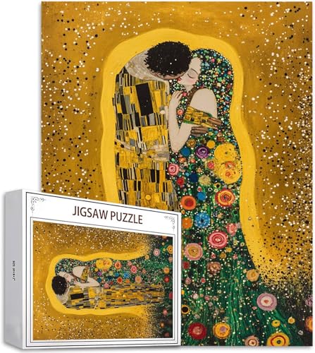 Puzzle 100 Teile Klimt Puzzle Erwachsene, DIY Groß Puzzelmatten, Holzpuzzle für Erwachsene und Kinder ab 12 Jahren Wooden Jigsaw Paar Geschicklichkeitsspiel für Die Ganze Familie, Geschenke D-756 Puzzle 100 Teile Klimt Puzzle Erwachsene, DIY Groß Puzzelmatten, Holzpuzzle für Erwachsene und Kinder ab 12 Jahren Wooden Jigsaw Paar Geschicklichkeitsspiel für Die Ganze Familie, Geschenke D-756 von Zhlpjecc