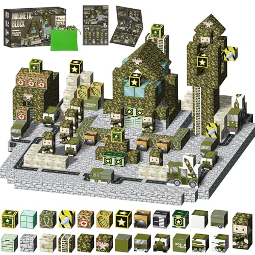Magnetische Bausteine für Kinder,Baue Mine Magnet Welt Militärisch Set,DIY Magnetspielzeug Magnet Bausteine,Magnetbausteine Blöcke Magnet Spielzeug für Geschenk ab 3 Jahre Junge Mädchen (2.5CM) Magnetische Bausteine für Kinder,Baue Mine Magnet Welt Militärisch Set,DIY Magnetspielzeug Magnet Bausteine,Magnetbausteine Blöcke Magnet Spielzeug für Geschenk ab 3 Jahre Junge Mädchen (2.5CM) von Zhmenge