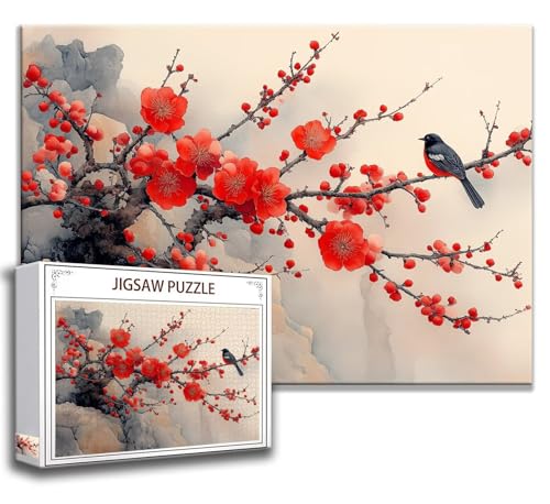 Baum Puzzle 200 Teile Kinder, Jigsaw Puzzle Vogel Puzzle Erwachsene, Junge, Mädchen, Geschicklichkeitsspiel für Die Ganze Familie, Klassische Holzpuzzle für Wand Zimmer Deko Wohnzimmer, Geschenke T-5 von Zhngzoyn