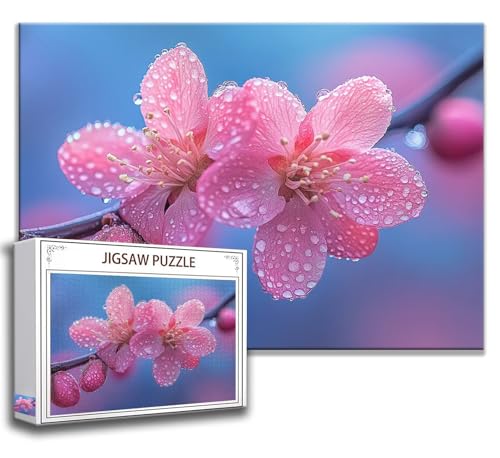 Blume Puzzle 120 Teile Kinder, Jigsaw Puzzle Blume Puzzle Erwachsene, Junge, Mädchen, Geschicklichkeitsspiel für Die Ganze Familie, Klassische Holzpuzzle für Wand Zimmer Deko Wohnzimmer, Geschenke C-6 von Zhngzoyn