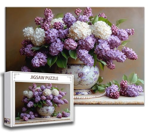 Blume Puzzle 200 Teile Kinder, Jigsaw Puzzle Blume Puzzle Erwachsene, Junge, Mädchen, Geschicklichkeitsspiel für Die Ganze Familie, Klassische Holzpuzzle für Wand Zimmer Deko Wohnzimmer, Geschenke W-8 von Zhngzoyn