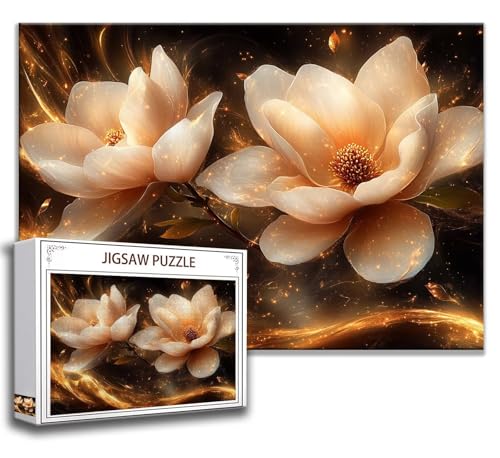 Blume Puzzle 200 Teile Kinder, Jigsaw Puzzle Blume Puzzle Erwachsene, Junge, Mädchen, Geschicklichkeitsspiel für Die Ganze Familie, Klassische Holzpuzzle für Wand Zimmer Deko Wohnzimmer, Geschenke H-3 von Zhngzoyn