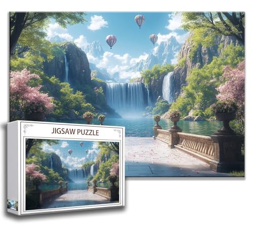 Fallen Puzzle 200 Teile Kinder, Jigsaw Puzzle Landschaft Puzzle Erwachsene, Junge, Mädchen, Geschicklichkeitsspiel für Die Ganze Familie, Klassische Holzpuzzle für Wand Zimmer Deko Wohnzimmer H-6 von Zhngzoyn